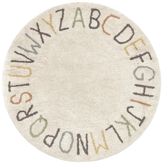 Alfombra lavable ABC color y letras