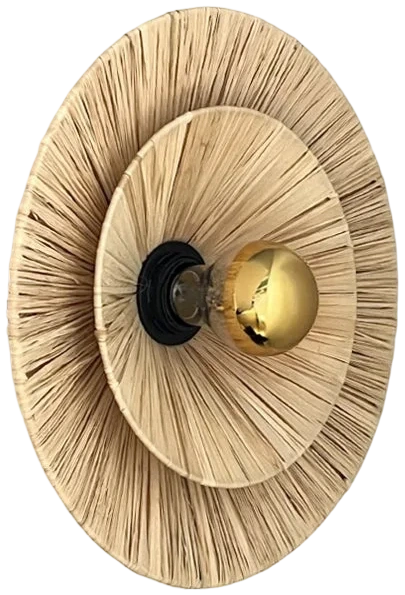 Aplique raffia round