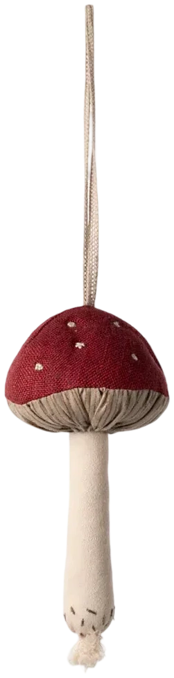 Mushroom ornament - Red