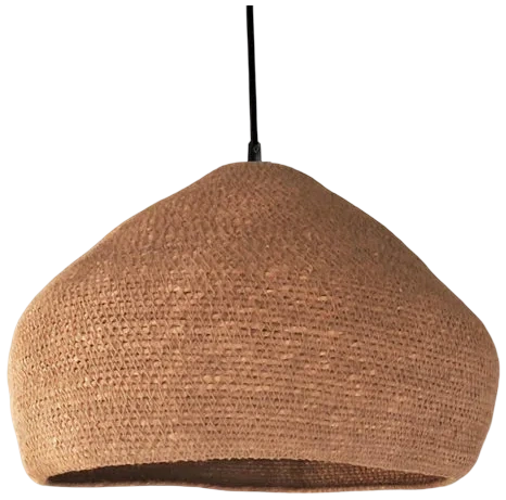 Lampara Colgante fibra natural Ø28x25 - Rose