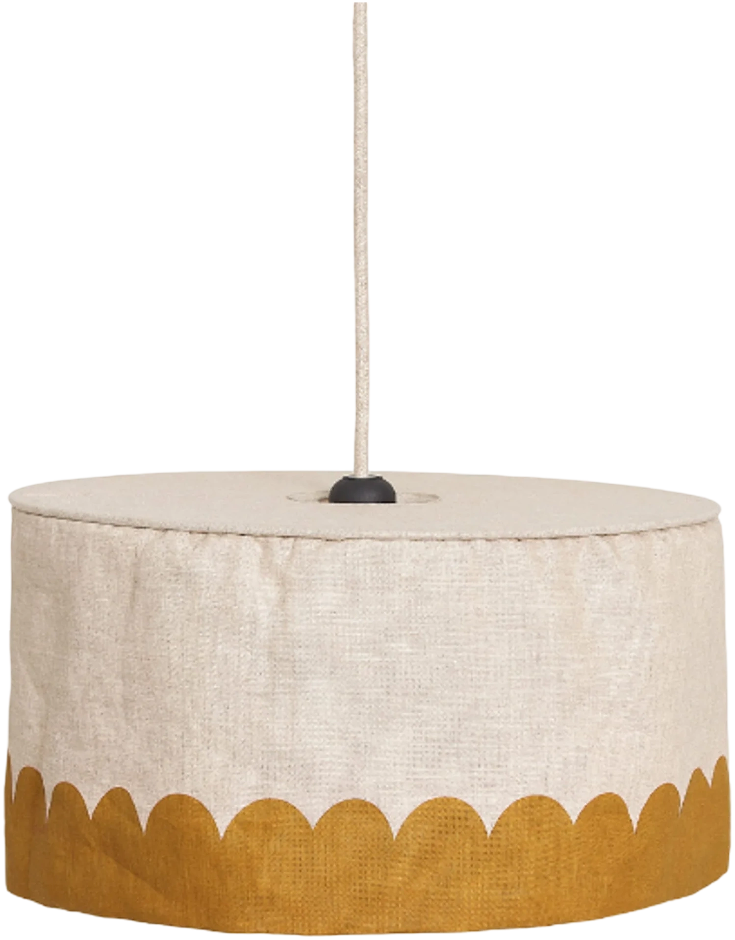 Lámpara colgante Vibes linen 40 cm - Mustard