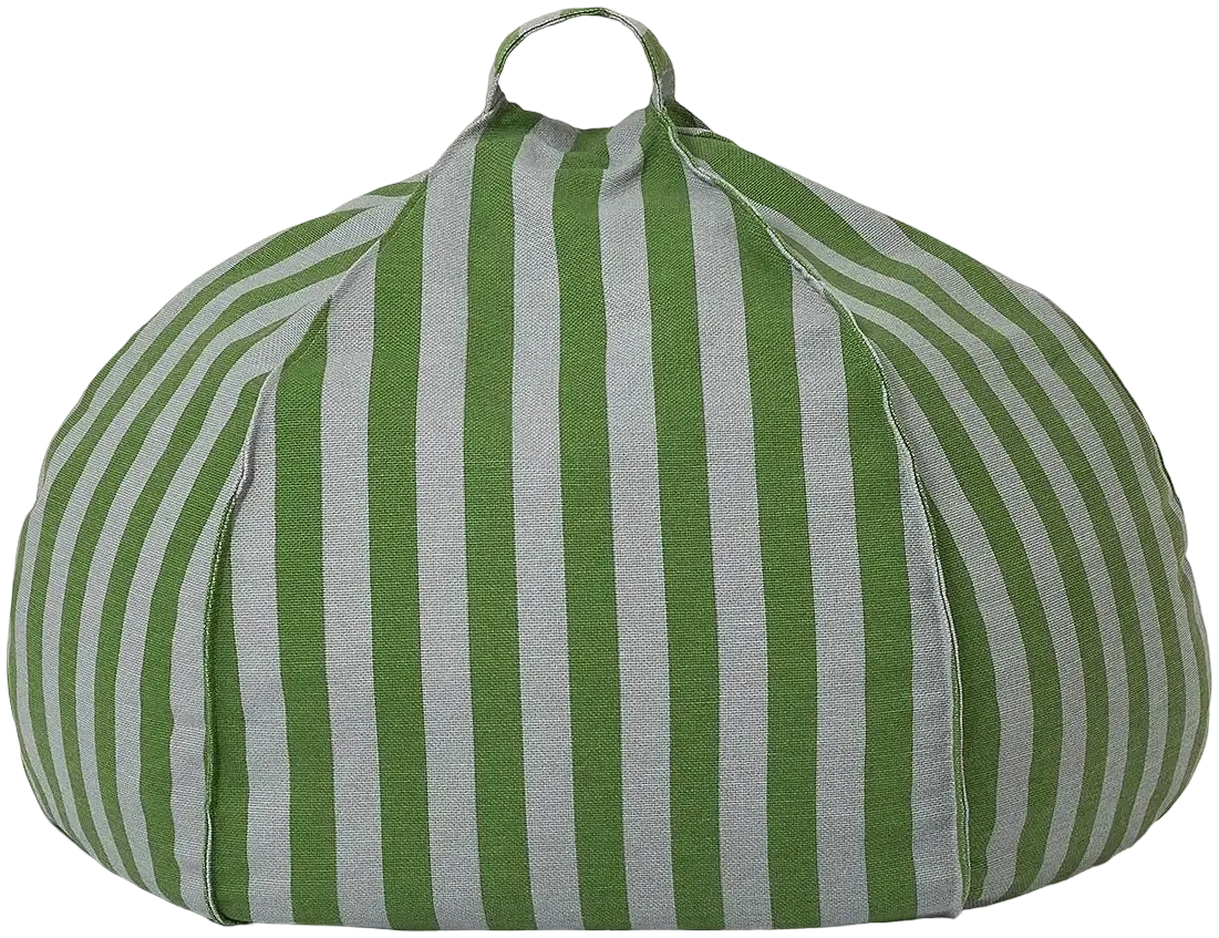 Pouf redondo vibes - Green blue stripes