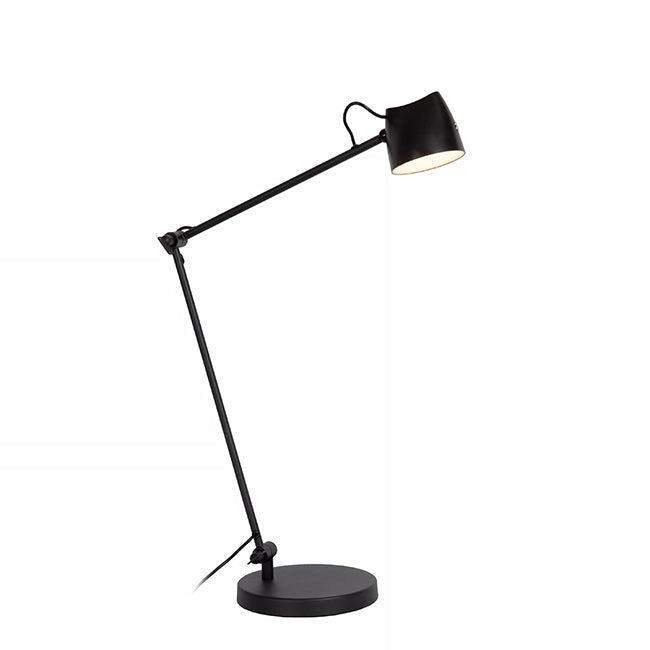 Lámpara sobremesa para lectura metal negro dimeable sensor tactil Ø16x42 cm 8W LED - LULS0236