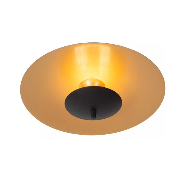 Plafon acero negro oro mate Ø35cm LED 9W - LUPL0099