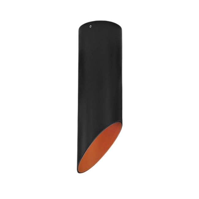 Foco sobrepuesto negro interior naranjo LED 13W 3000K- FLFO0001