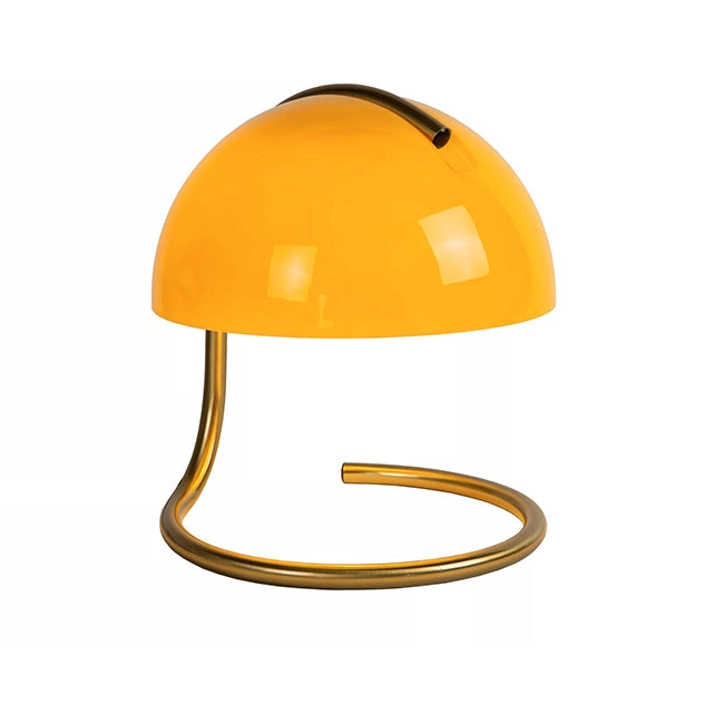 Lámpara sobremesa metal vidrio naranjo claro bronce Ø 23,5 cm E27 - LULS0130
