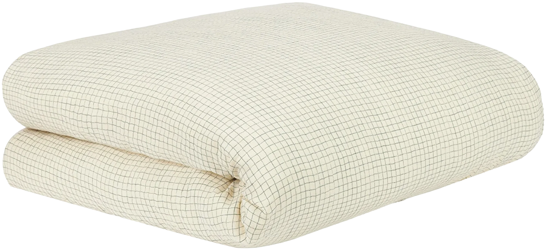 Funda nórdica Cama Wabi Sabi (Doble gasa algodón lavado) - Blue Grid
