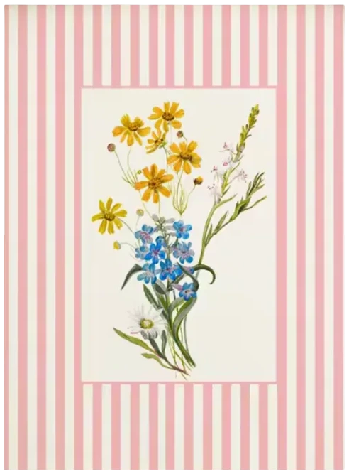 Lámina / poster - Flowers & Lines