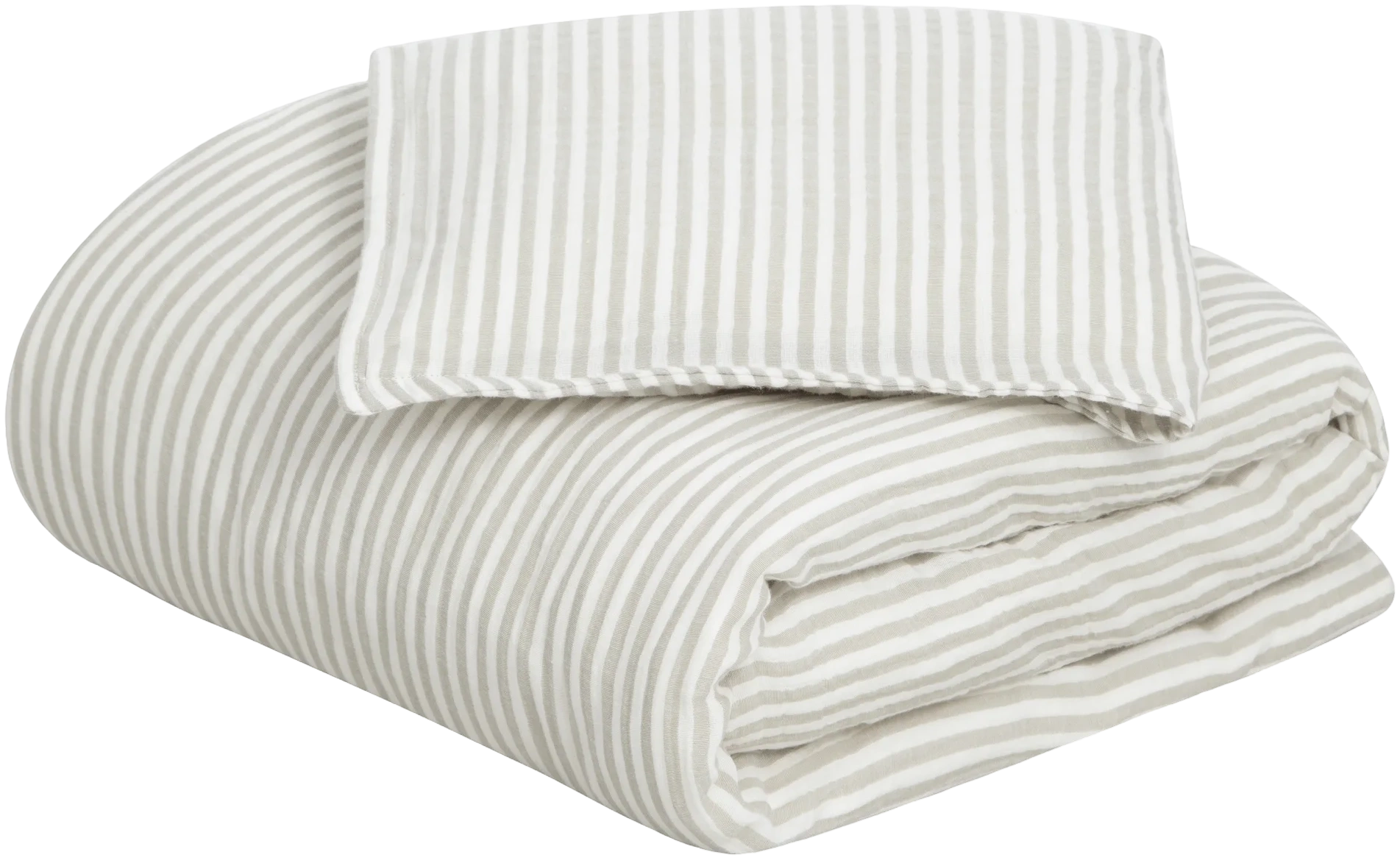 Funda de plumón muselina cuna Junior - Stripe Anjou