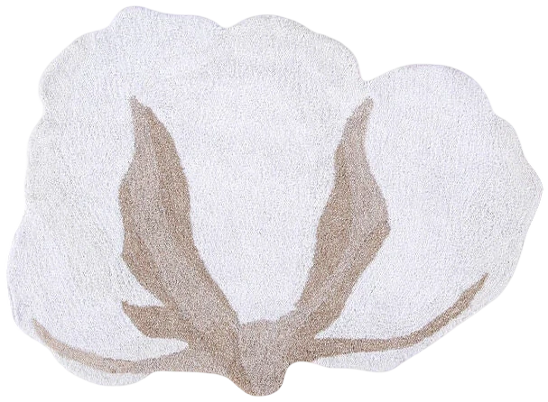 Alfombra lavable Cotton Flower