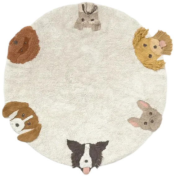 Alfombra lavable 140 cm - Dogs