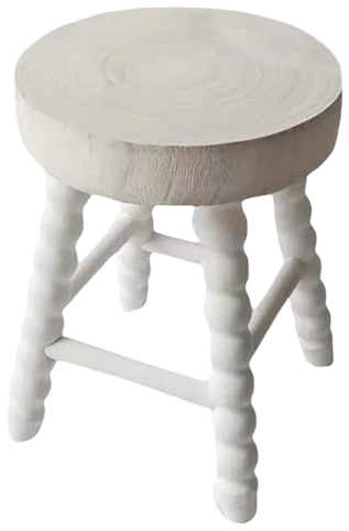 Taburete scalloped