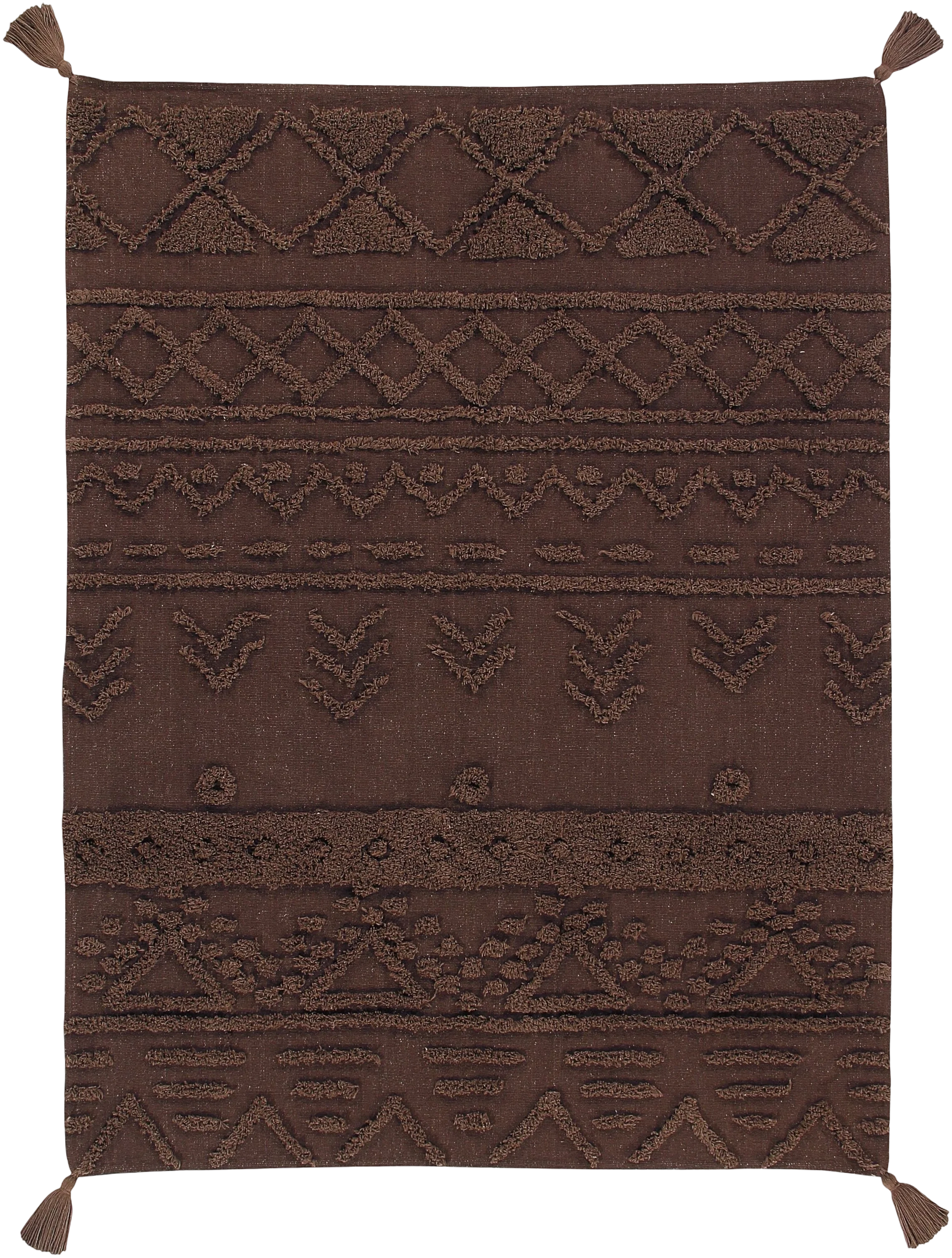 Alfombra lavable tribu - Brown