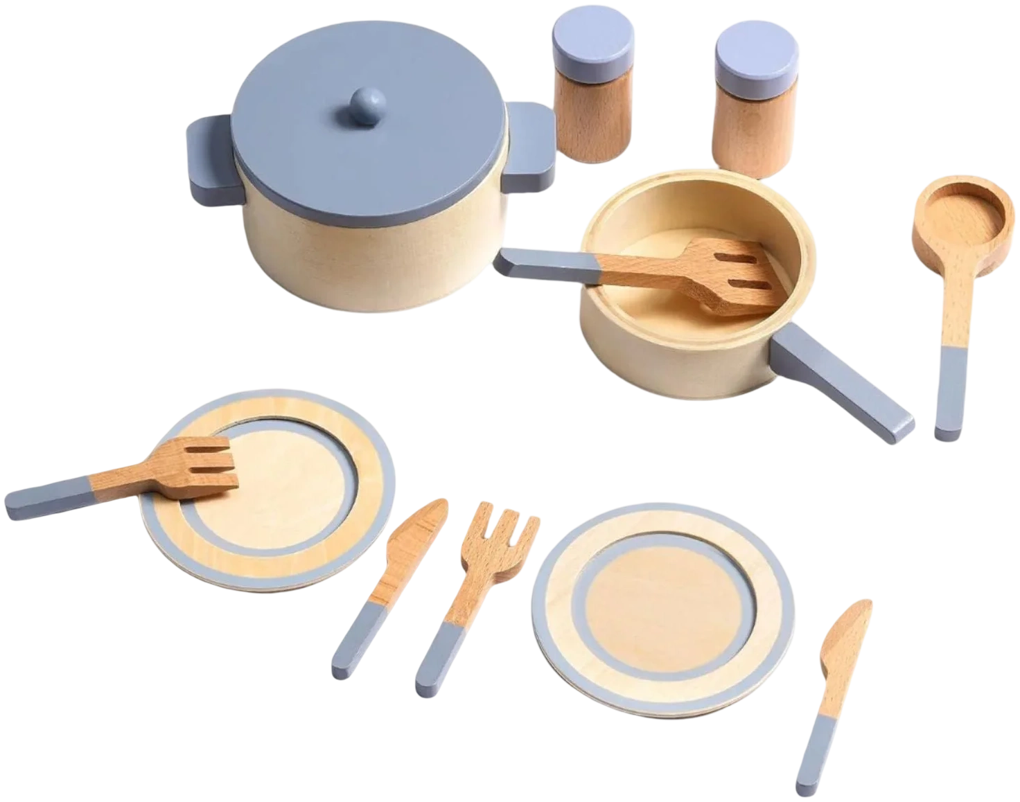 Set de utensilios cocina madera