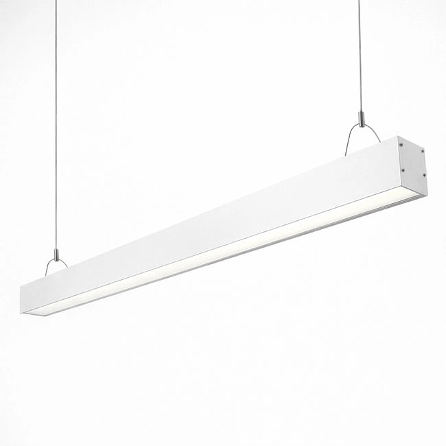 Lámpara colgante aluminio Blanco 120x5x7 cm LED 40W - KOLC0005