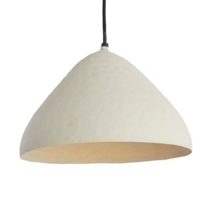 Lámpara colgante metal crema mate Ø32x20 cm E27 - LLLC0611