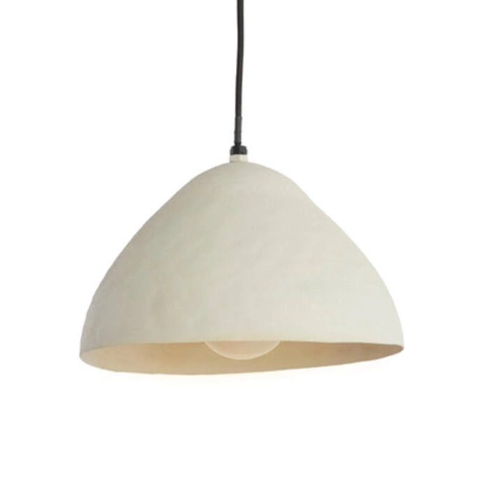 Lámpara colgante Ø25x15 cm crema mate - LLLC0622