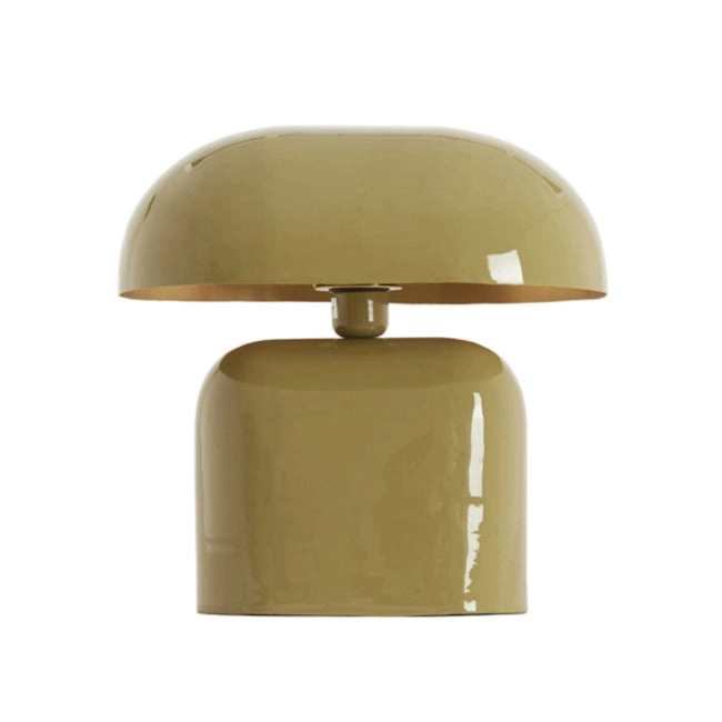 Lámpara de mesa metal taupe brillante 37x26x37 cm E27 - LLLS0424