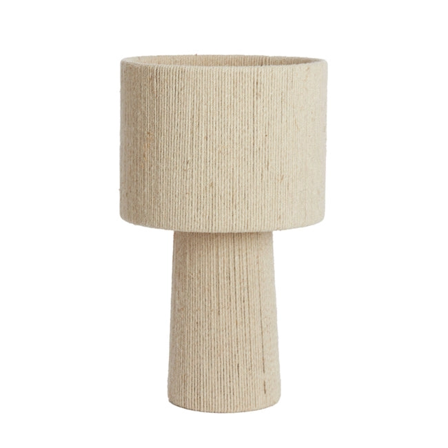 Lámpara de mesa yute crema Ø31,5x51 cm E27 - LLLS0404