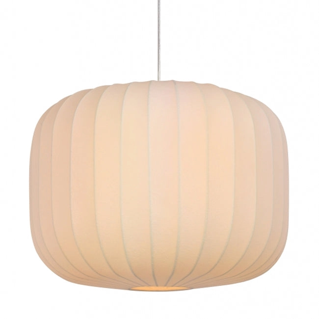 Lámpara colgante fibra blanco Ø35x25 cm E27 - LLLC0440