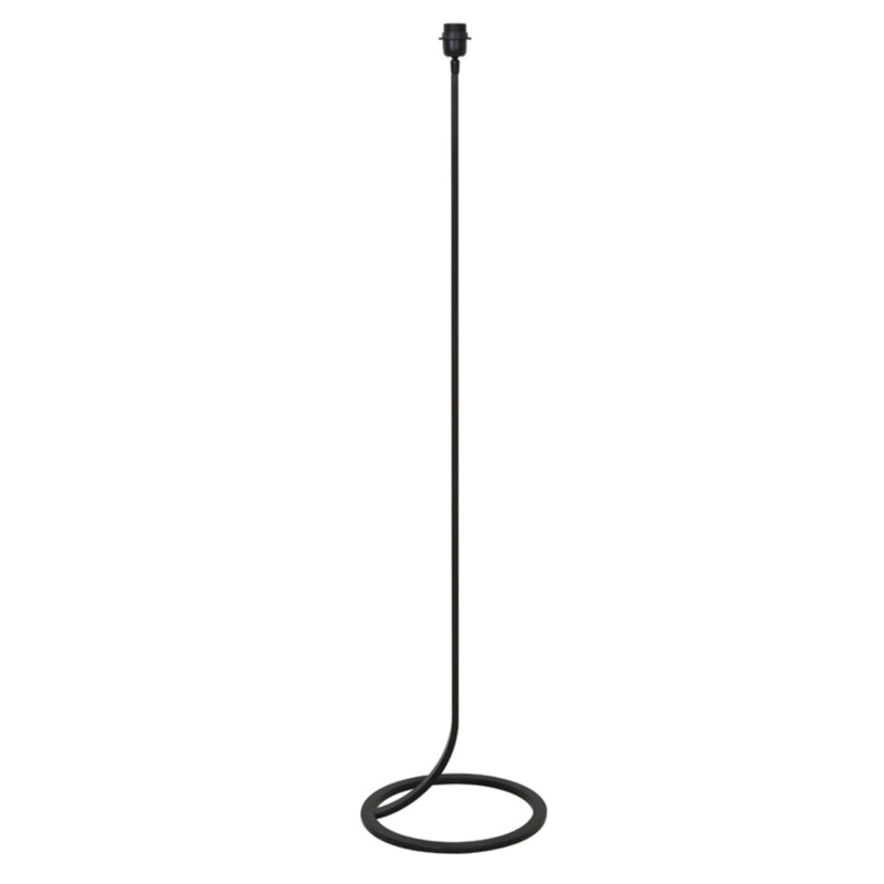 Lámpara de pie metal negro Ø36x138 E27 - LLLP0101